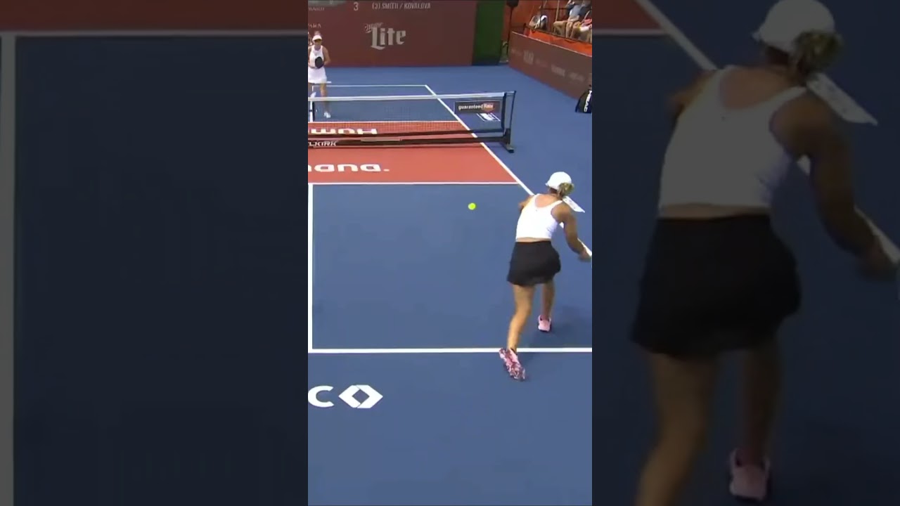 Waters/Parenteau v Smith/Kovalova at the CIBC Texas Open (4) #shorts #pickleball