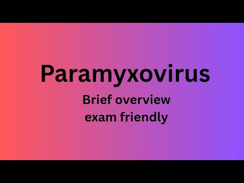 Paramyxovirus|| Quick overview and Exam friendly .