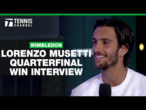 Lorenzo Musetti Talks Tattoos, His Son, and His First Major Semifinal | 2024 Wimbledon Quarterfinal