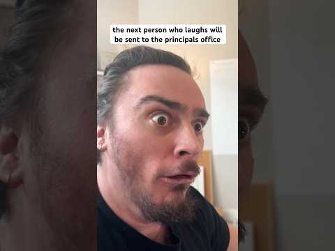 “the next person who laughs will be sent to the principals office” #shorts #comedy #funny