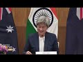 Press Briefing on the India-Australia Foreign Ministers’ Framework Dialogue | News9 - 26:40 min - News - Video