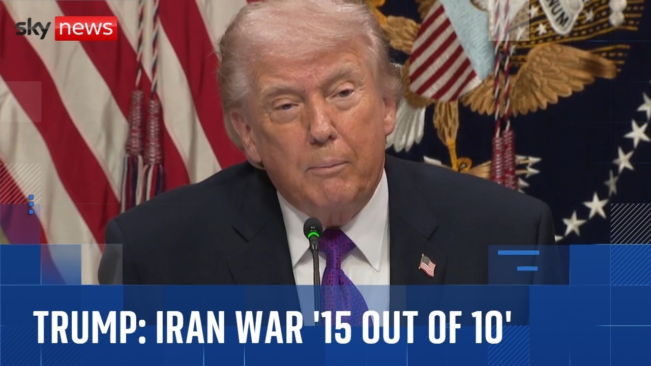 Trump says he'd rate Iran war '15 out of 10'