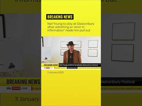 Neil Young confirmed as Glastonbury headliner