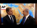 Blinken meets Israeli PM Netanyahu to push for Gaza cease-fire