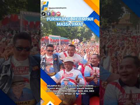 RUHIMAT PUJI JOKOWI HINGGA KEBERLANJUTAN PRABOWO - GIBRAN DI KIRAB SENI BUDAYA PURWADADI #short