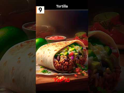 Top 10 Most Popular Foods | Generated Art Using Ai