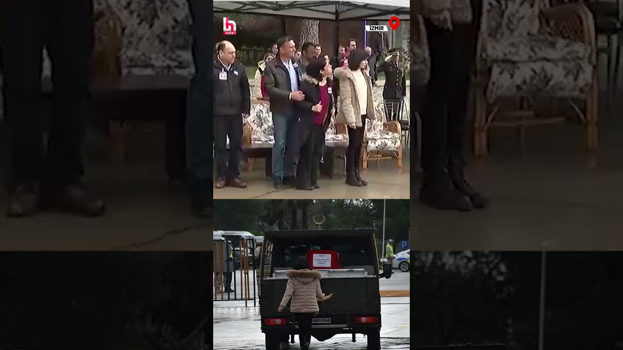 Şehit Teğmen Dut'un naaşı İzmir'de; kardeşi, cenaze aracının peşinden koştu!