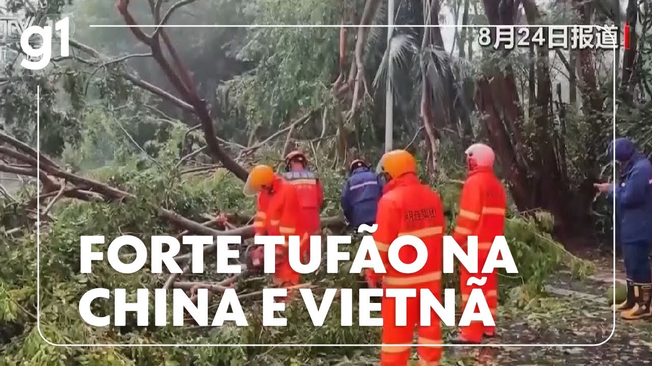 China e Vietnã enfrentam um forte tufão com ventos  de até 166 km/h