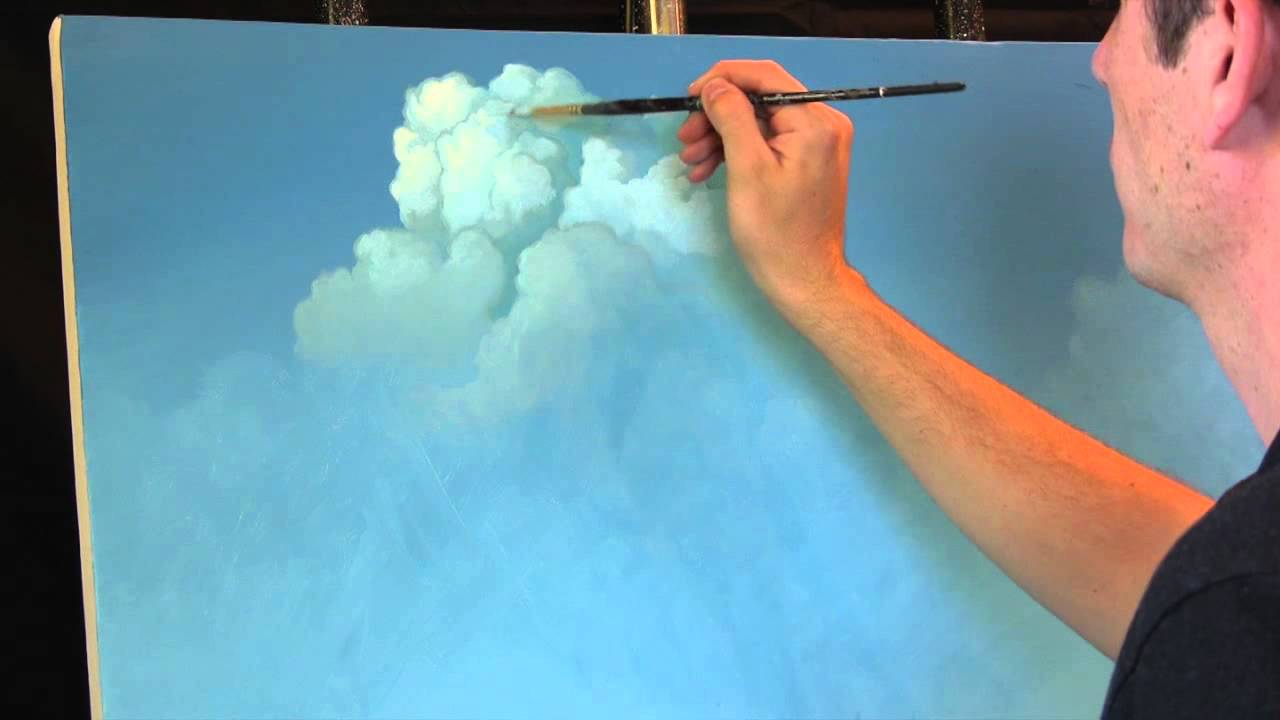 Painting Clouds with Tim Gagnon, A Time Lapse Speed Landscape Painting