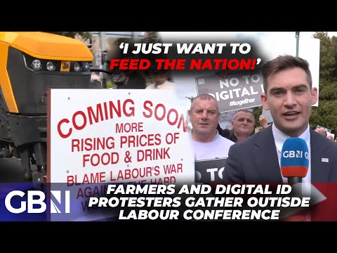 'The HATRED Labour has against us' | Farmers and anti-Digital ID demonstrators rally against Starmer
