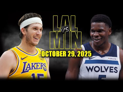 Los Angeles Lakers vs Minnesota Timberwolves Full Game Highlights - October 29, 2025 | NBA Season