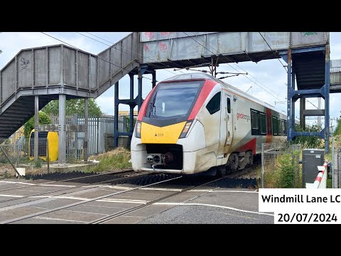 Windmill Lane Level Crossing (20/07/2024) ft:@EWSTrains