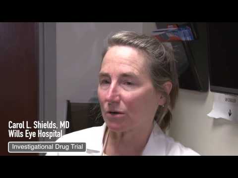 Leading eye cancer physician, Carol Shields, MD and patient talk about the clinical trial at Wills Eye Hospital Leading eye cancer physician, Carol Shields, MD and patient talk about the clinical trial at Wills Eye Hospital