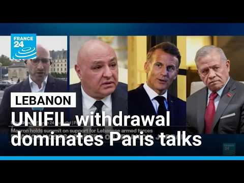 Libanon: UNIFIL-Rückzug im Herzen der Pariser Gespräche • FRANCE 24 English