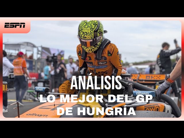 MCLAREN FUE EL DUEÑO EN HUNGRÍA CON UN FINAL AL ROJO VIVO | FRANCO NO PUDO MEJORAR | ANÁLISIS