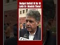 Manish Tiwari: Budget Deficit Of 18 Lakh Crore Worrying, The Govt Is Borrowing For Expenditure