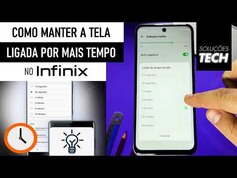 Como Manter a TELA LIGADA por mais TEMPO no INFINIX (ATUALIZADO)