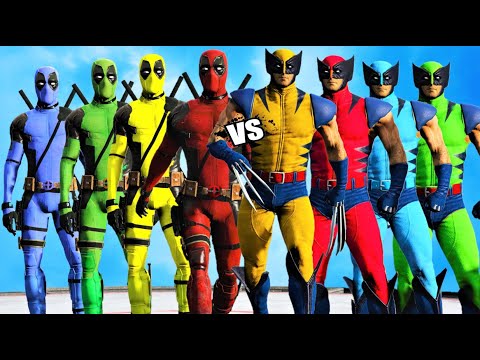 TEAM SUPERHEROES COLOR ( TEAM DEADPOOL & TEAM WOLVERINE)