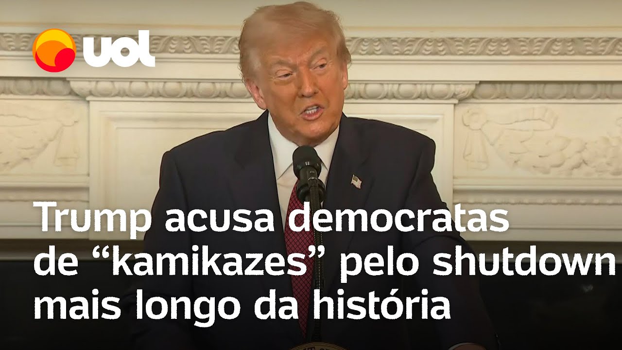 Trump acusa democratas de serem ‘kamikazes’ pela paralisação governamental mais longa da história