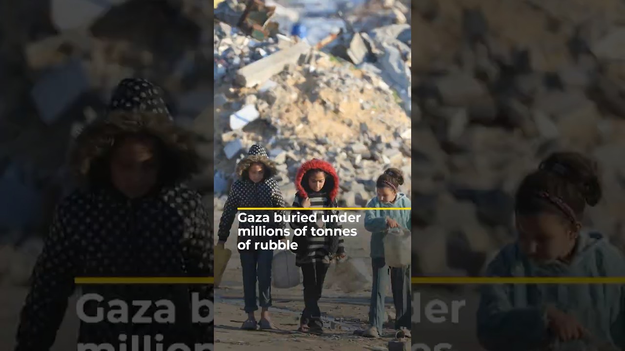 Gaza buried under millions of tonnes of rubble | ajshorts