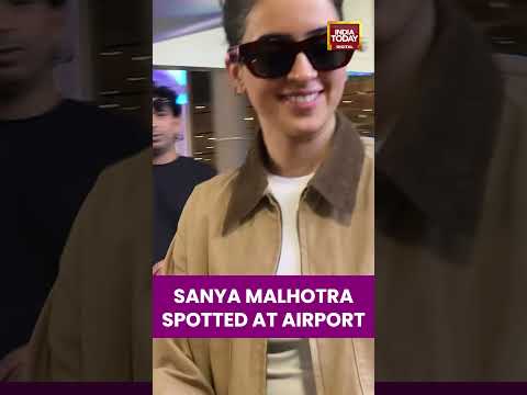 #sanyamalhotra spotted at the airport | India Today