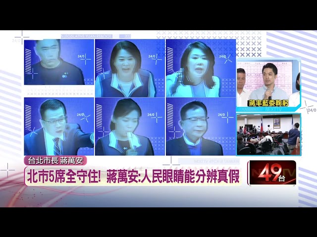 【壹電視726大罷免速報】北市5席全守住！ 蔣萬安：人民眼睛能分辨真假