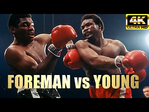 George foreman vs jimmy young | highlights legendary boxing fight | 4k ultra hd