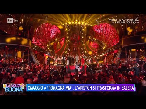 Omaggio a "Romagna Mia", l'Ariston si trasforma in balera - La Volta Buona 08/02/2024