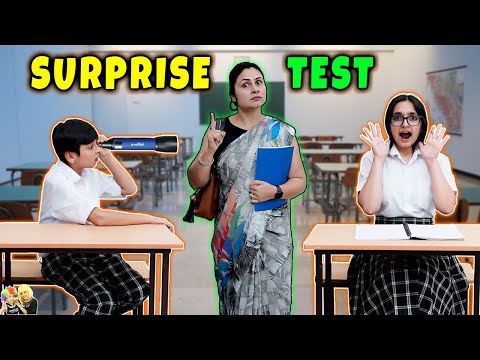 SURPRISE TEST | Students during exams | Funny Story of Exam | Aayu and Pihu Show