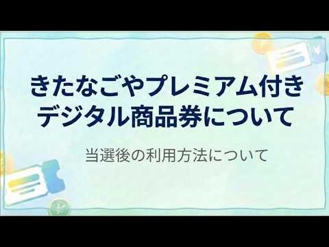 きたなごやプレミアム付きデジタル商品券！！③當選後の流れ