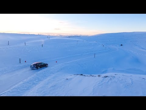 Snow laps in a Model 3 ??