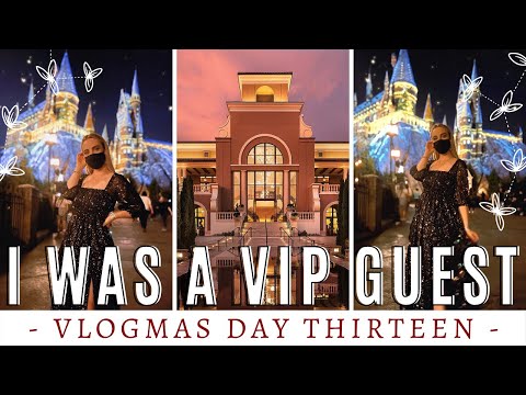 BEST NIGHT EVER at UNIVERSAL + *luxury* hotel room tour | orlando informer day 2 🎄