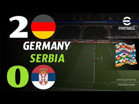 🔴 Deutschland <strong>gegen</strong> Serbien live heute | UEFA Nations League 2026 | Live-Spiel eFootball-Simulation