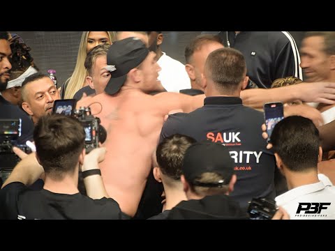 THROAT GRABBED!! DARREN TILL VS LUKE ROCKHOLD (FULL) HEATED FINAL FACE OFF • DAZN BOXING