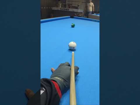 straight shot practice, cue action still too rough? #billiards #pool #sports #pov