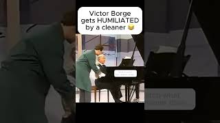 Victor Borge gets EMBARRASSED by a cleaner!