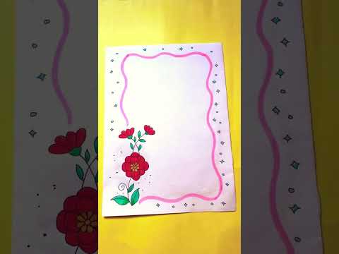 3 Beautiful border design for project #frontpage #projectwork #borderart #notebookdesign #gameape