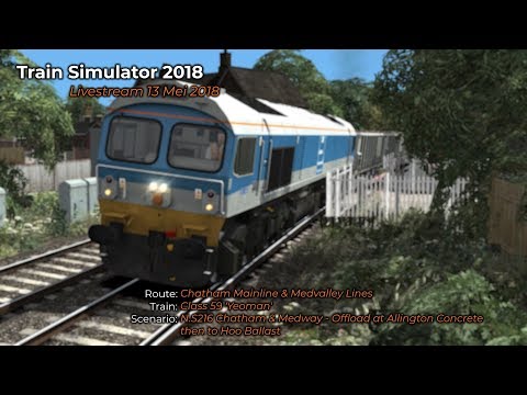 NS216 Chatham Medway Offload at Allington Concrete then to Hoo Ballast Livestream 13052018