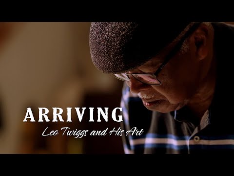 screenshot of youtube video titled Arriving: Leo Twiggs and His Art