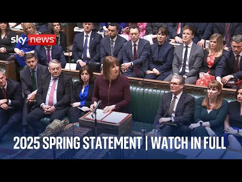 Chancellor Rachel Reeves delivers the spring statement
