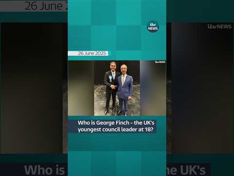 Who is George Finch - the UK's youngest council leader at 18? #itvnews