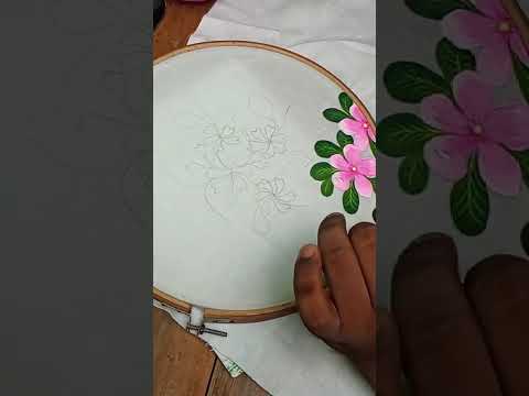 Handprint class 2/ হ্যান্ডপ্রিন্টের শিউলি ফুল আর্ট