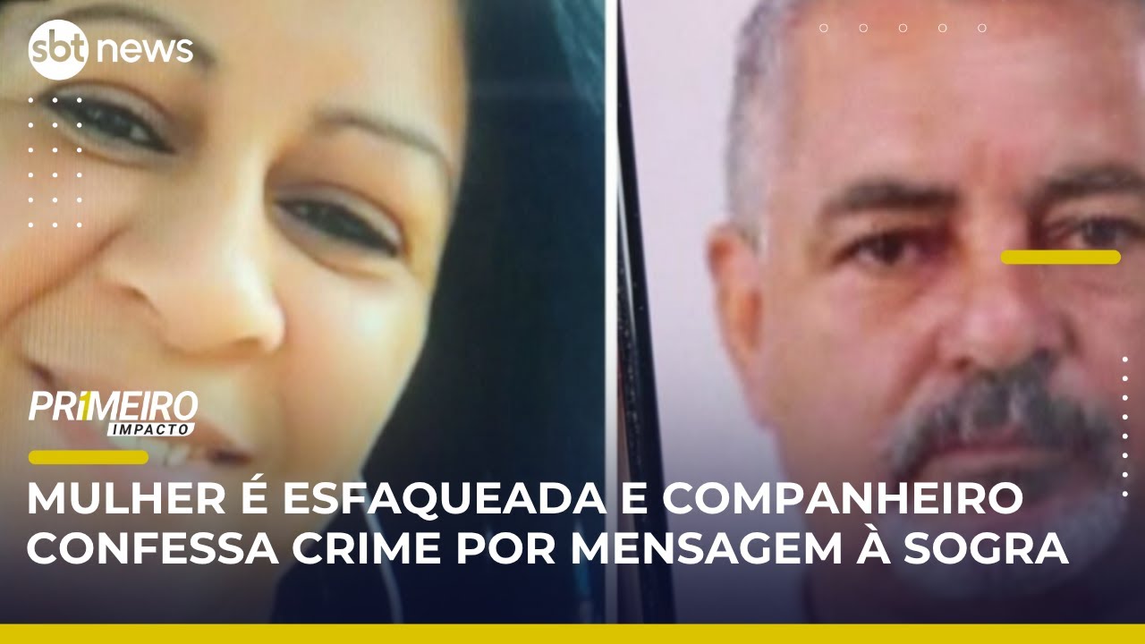 Mulher é esfaqueada dentro de casa e companheiro confessa crime por mensagem | #PrimeiroImpacto
