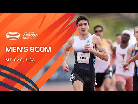 Bryce Hoppel defeats Ryan Sanchez with a strong finish over 800m | Continental Tour Gold 2022