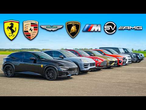 Supercar Drag Race Showdown: Ferrari, Porsche, Lamborghini, and More!