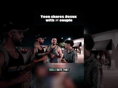 Teen shares Jesus with 🏳️‍🌈 couple #jesus #love #bible #lgbtiq