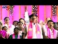 KCR arrives at Warangal TRS meet in style
