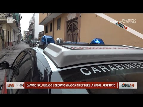 Caivano, ubriaco e drogato minaccia la madre. Arrestato - Ore 14 del 05/02/2024