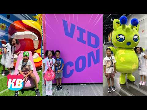 OUR FIRST VIDCON! 🎉 Creator Meetups, Surprises & Family Fun! | Throwback Kamdenboy & Kyraboo