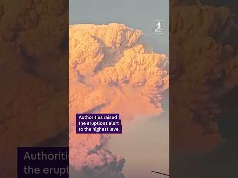Mount Lewotobi Laki-Laki volcano erupts in Indonesia